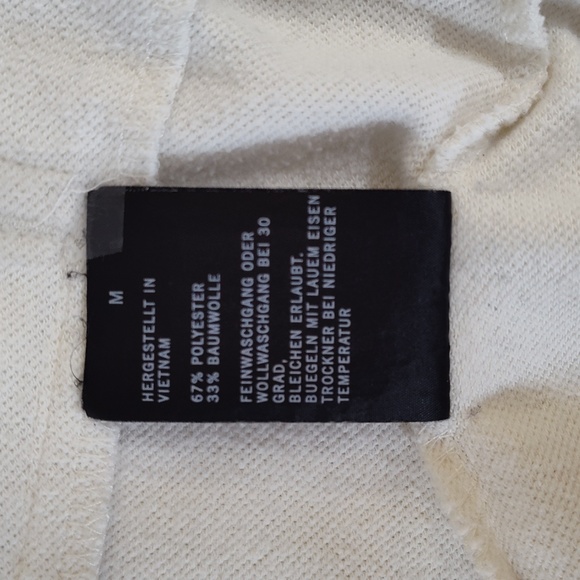 Nautica Men's White Zipper Jacket with Blue Stripes Size M - Picture 15 of 16